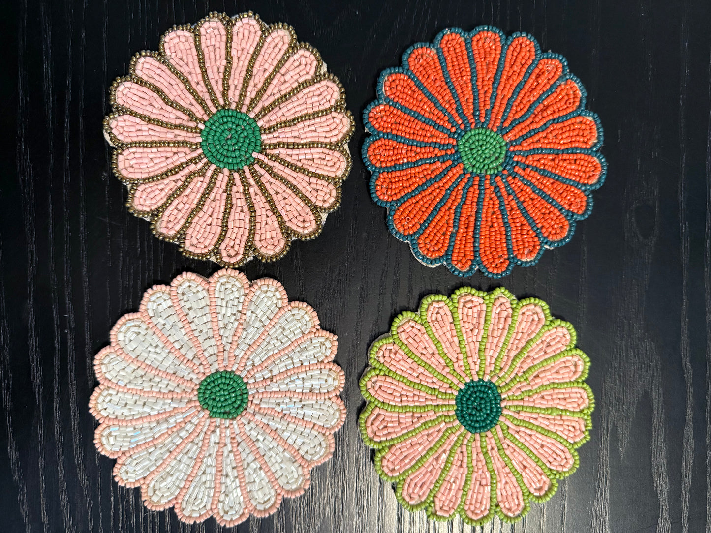 Flower Coasters